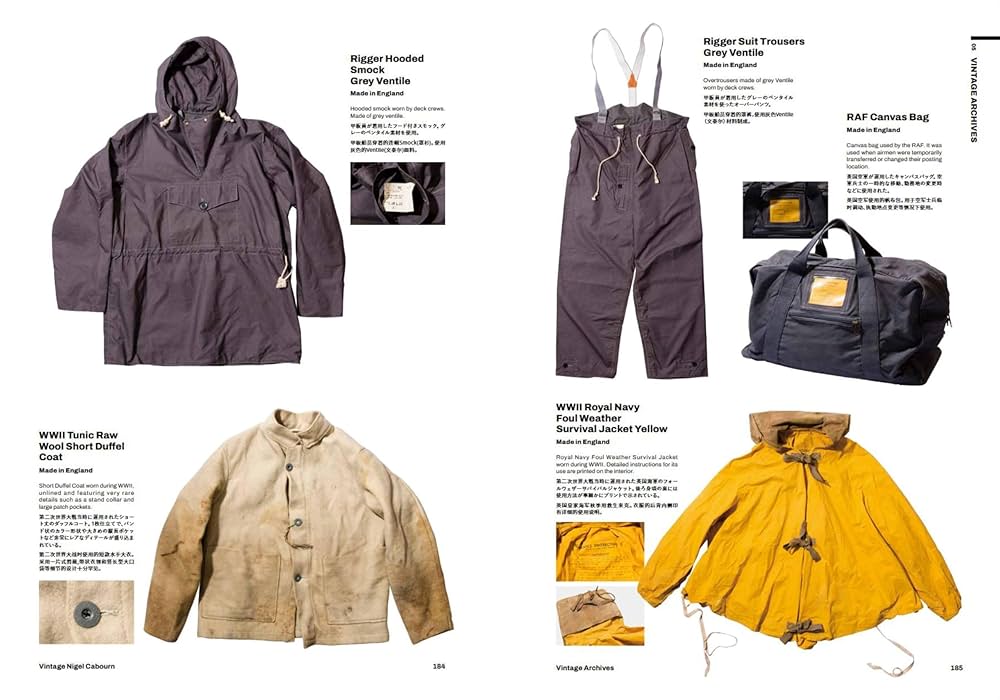 VINTAGE NIGEL CABOURN（日英中3カ国語併記） | Nigel Cabourn